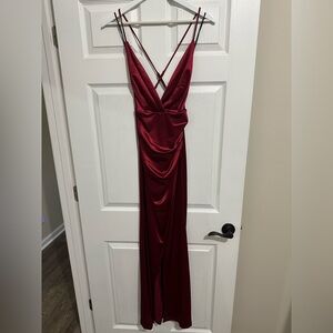 LuLu’s Satin Red Dress